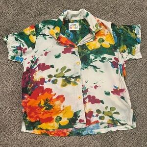Jams World Colorful Button Up Shirt Women’s XS